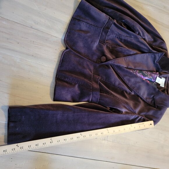 WORTHINGTON Corduroy Jacket Blazer Womens 14 Brown Lined Pockets - Picture 9 of 11